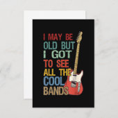 私は古いかもしれない得が、すべてのバンドCを見カッコいいたい サンキューカード (正面/裏面)