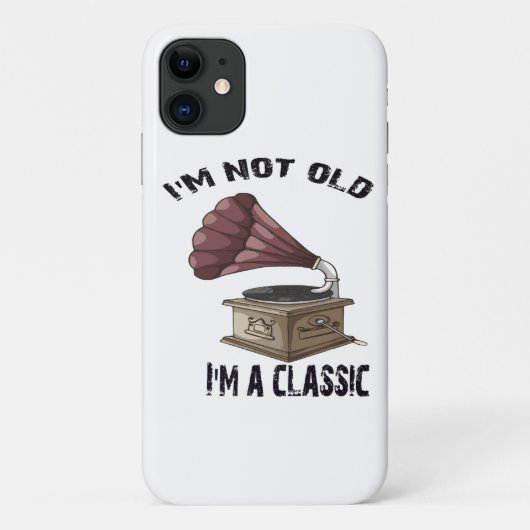 私は古いんじゃない、クラシックなんだ Case-Mate iPhoneケース (裏面)
