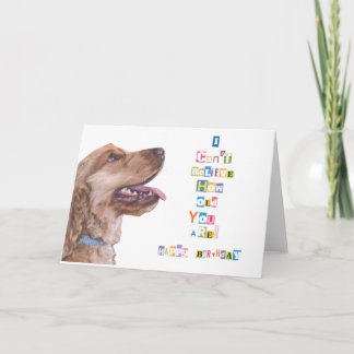 私は古いバースデー・カードいかにであるか信じることができません カード