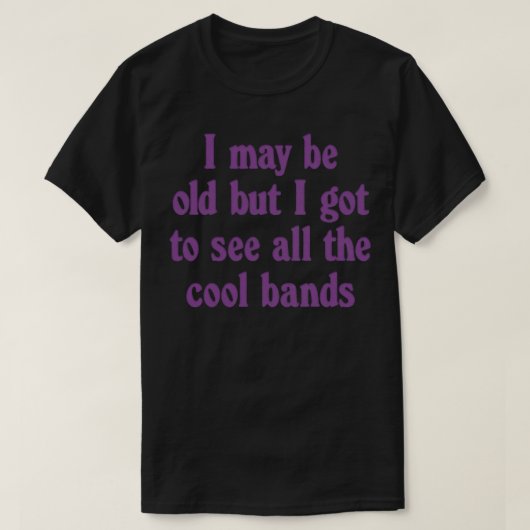 私は古いレトロ音楽愛好家のギフトかもしれない Tシャツ (デザイン正面)