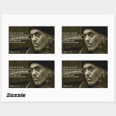 私は古い時でも私のステッカーを忘れてはいけない 長方形シール (シート)