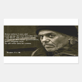 私は古い時でも私のステッカーを忘れてはいけない 長方形シール