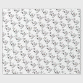 私は古い英語のシープドッグ（グレー1）かわいいOESが大好き ラッピングペーパー (フラット)