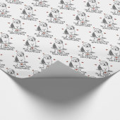 私は古い英語のシープドッグ(グレー1)かわいいOESが大好き ラッピングペーパー (コーナー)