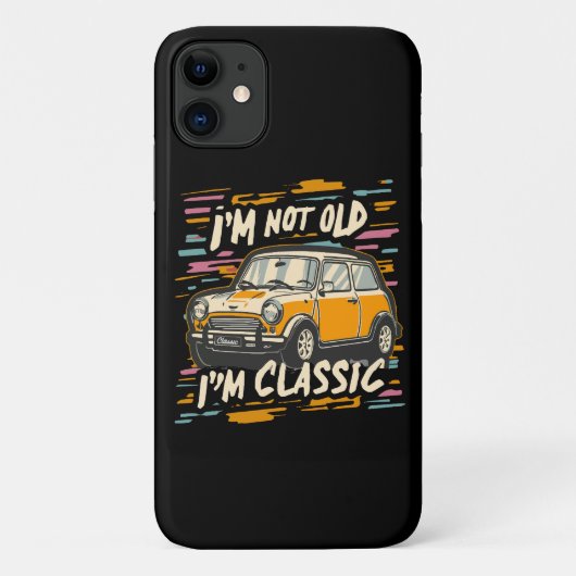 私は古くありません 私はクラシックです Case-Mate iPhoneケース (裏面)