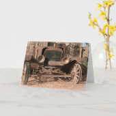 私は古くて不機嫌な誕生日グリーティングカード カード (黄色い花)