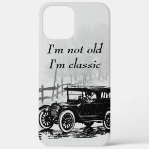私は古くない私はクラシックトレンディーヴィンテージ車カッコいい iPhone 12 PRO MAX ケース