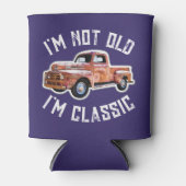 私は古くない私はトラックのグラフィッククラシックトラックである 缶クーラー (正面)