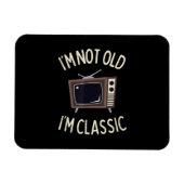 私は古くない私は古いテレクラシックビおもしろいグラフィック マグネット (横)