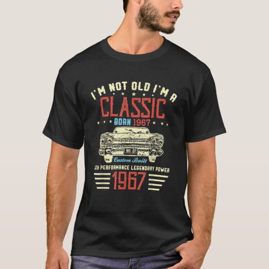 私は古くないimのクラシック車53番目の誕生日ギフト生まれ tシャツ (正面)