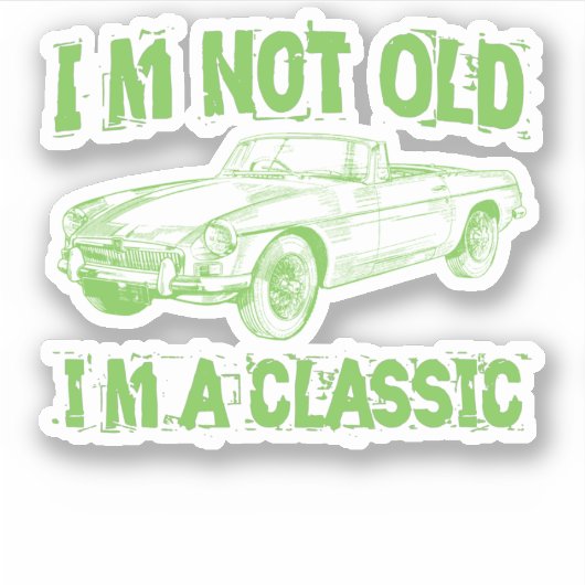 私は古くはないクラシック シール (正面)