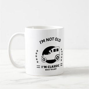 私は古くはない古い車とクラシック コーヒーマグカップ