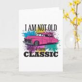 私は古くはない私はのグクラシックランギー色のスプラッシュ カード (黄色い花)