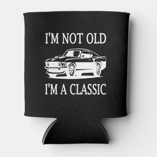私は古くはない私はクラシッククラシック車おもしろい 缶クーラー (正面)