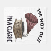 私は古くはない私はクラシック フリースブランケット (正面(横))