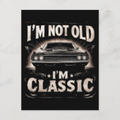 私は古くはない私はレトロのヴィンテージククラシックチャおもしろいー エンクロージャーカード (正面)