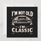 私は古くはない私はレトロのヴィンテージククラシックチャおもしろいー セーブザデート (裏面)