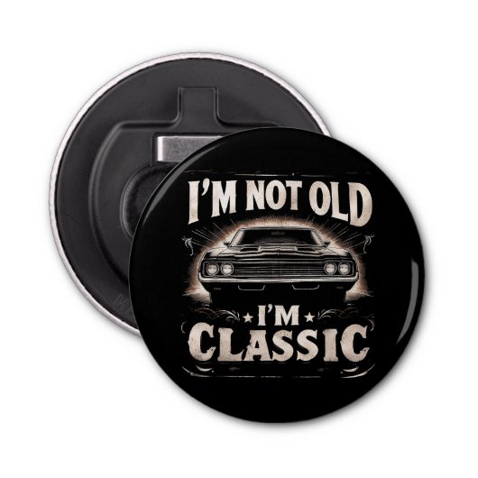 私は古くはない私はレトロのヴィンテージククラシックチャおもしろいー 栓抜き (正面)