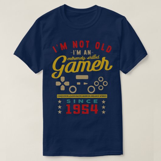 私は古くはない私は熟練者 – 1954 – ビデオゲーム – Ga Tシャツ (デザイン正面)