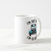私は古くはない私は車のグラフィッククラシックー コーヒーマグカップ (正面右)