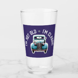 私は古くはない私は車のグラフィッククラシックー タンブラーグラス
