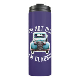 私は古くはない私は車のグラフィッククラシックー タンブラー