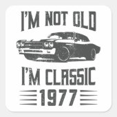 私は古くはない私は1977 50thクラシック誕生日車 スクエアシール (正面)