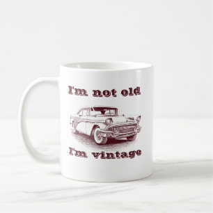 私は古くはない、私はヴィンテージの車クラシックのパパ誕生日 コーヒーマグカップ