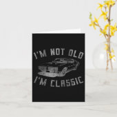 私は古くはないClic Car Graphicおもしろい - Mens &amp カード (黄色い花)