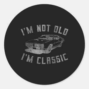 私は古くはないClic Car Graphicおもしろい - Mens & ラウンドシール