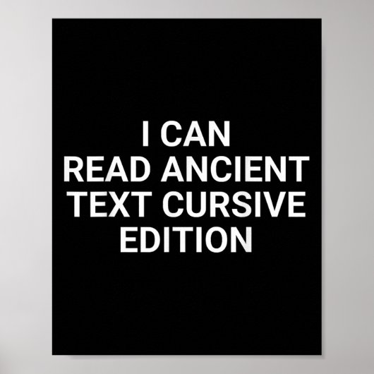私は古代読の文字の草創版おもしろいミーム ポスター (正面)