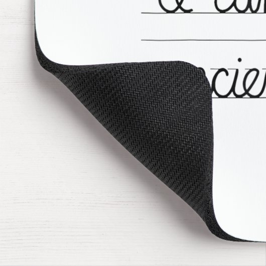 私は古代読の文字ティギフトカーシッおもしろいブWrすることができる マウスパッド (コーナー)