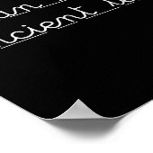 私は古代読文字の可愛い手書き ポスター (角)