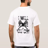 私は叫ばせます Tシャツ (裏面)