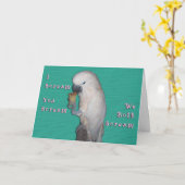 私は叫びます カード (黄色い花)