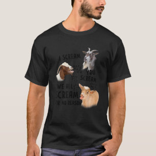 私は叫ぶ我々すべての叫び叫ぶ理由がない Tシャツ