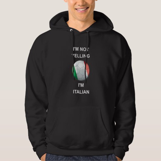私は叫んでいません私はイタリア人です 1 パーカ (正面)