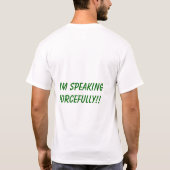 私は叫んでいません Tシャツ (裏面)