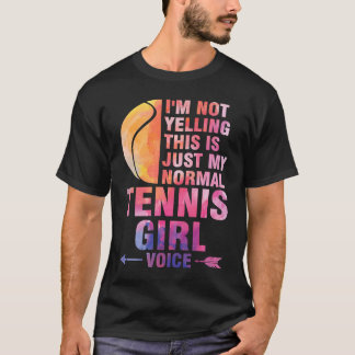 私は叫んでないテニスガールのボイステニス Tシャツ