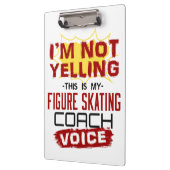 私は叫んでない姿スケートで滑るコーチボイス クリップボード (左)