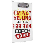 私は叫んでない姿スケートで滑るコーチボイス クリップボード (右)