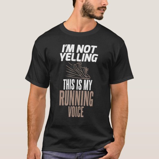 私は叫んでない私のの走音声マラソンR Tシャツ (正面)