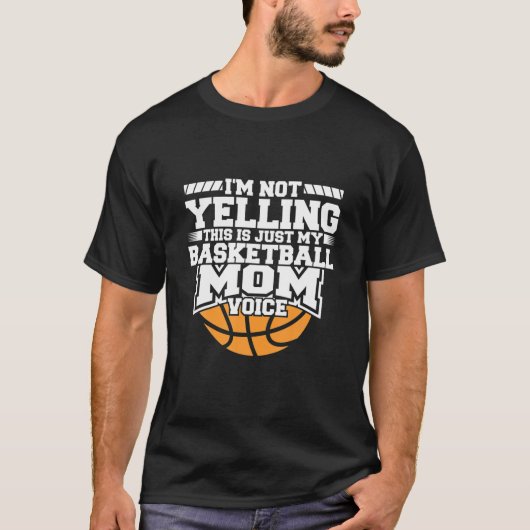 私は叫んでない私のバスケットボールママVoi Tシャツ (正面)