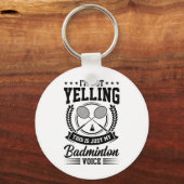 私は叫んでない私のバドミントンの声Crだけ キーホルダー (正面)