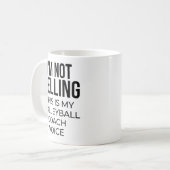 私は叫んでない私のバレーボールのコーチボイス コーヒーマグカップ (正面左)