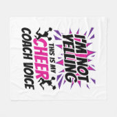 私は叫んでない私の応援コーチボイス フリースブランケット (正面(横))