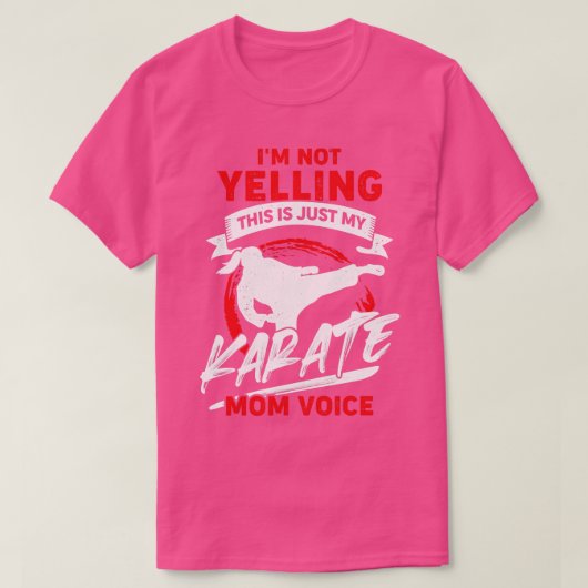 私は叫んでない私の空手ママの声だけ Tシャツ (デザイン正面)