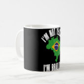 私は叫んでない私はブラジルのレトロブラ動揺してー コーヒーマグカップ (正面左)