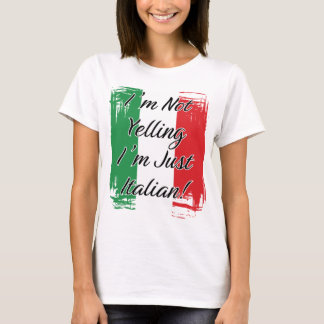 私は叫んでない私は単イタリアンなる – フライタリアング Tシャツ