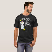 私は可愛いけど刺されたユニコーン感じは少し刺された Tシャツ (正面フル)